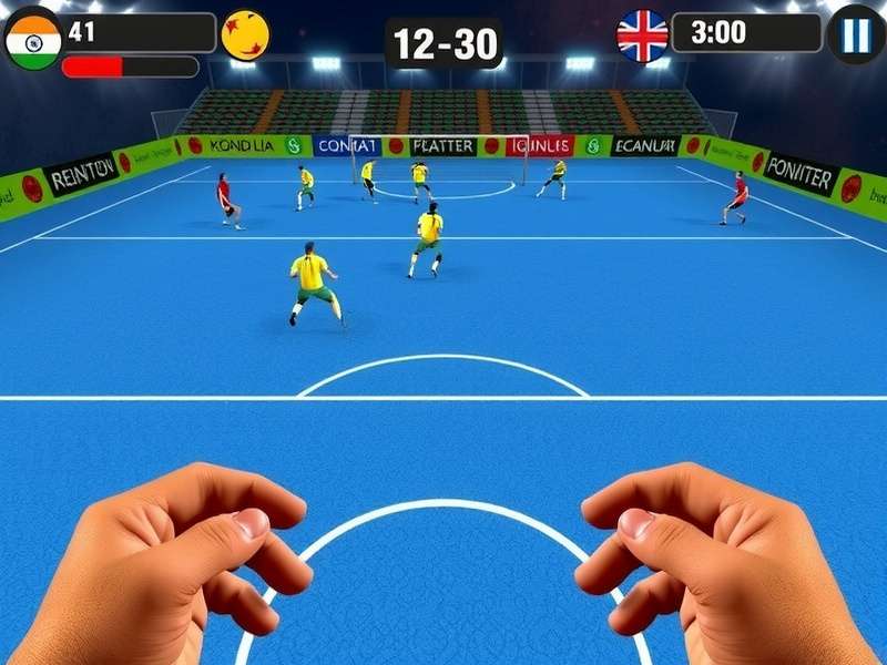 Handball India Glory tournament mode interface